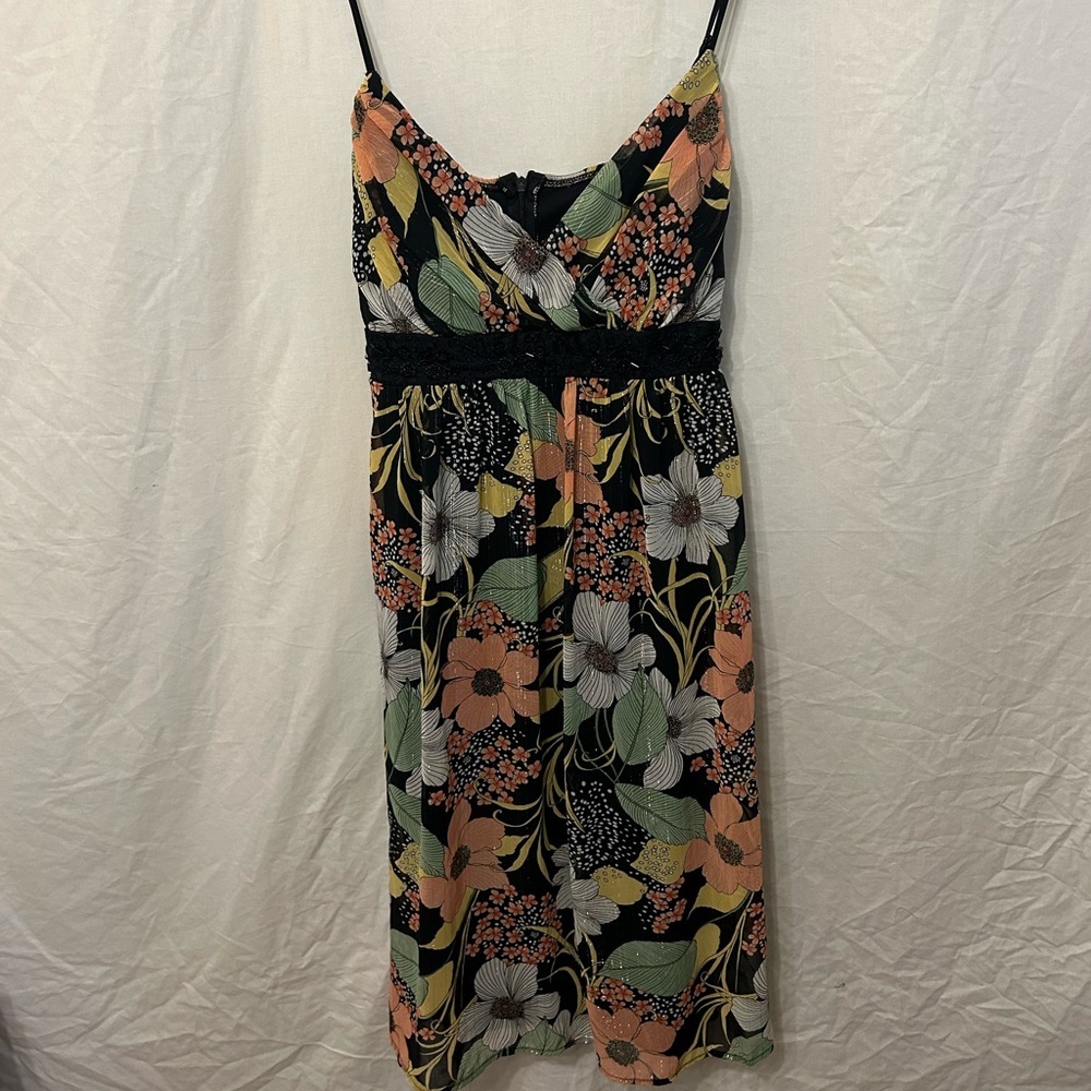 Y2K Cute Floral Dress with Tie in the Back